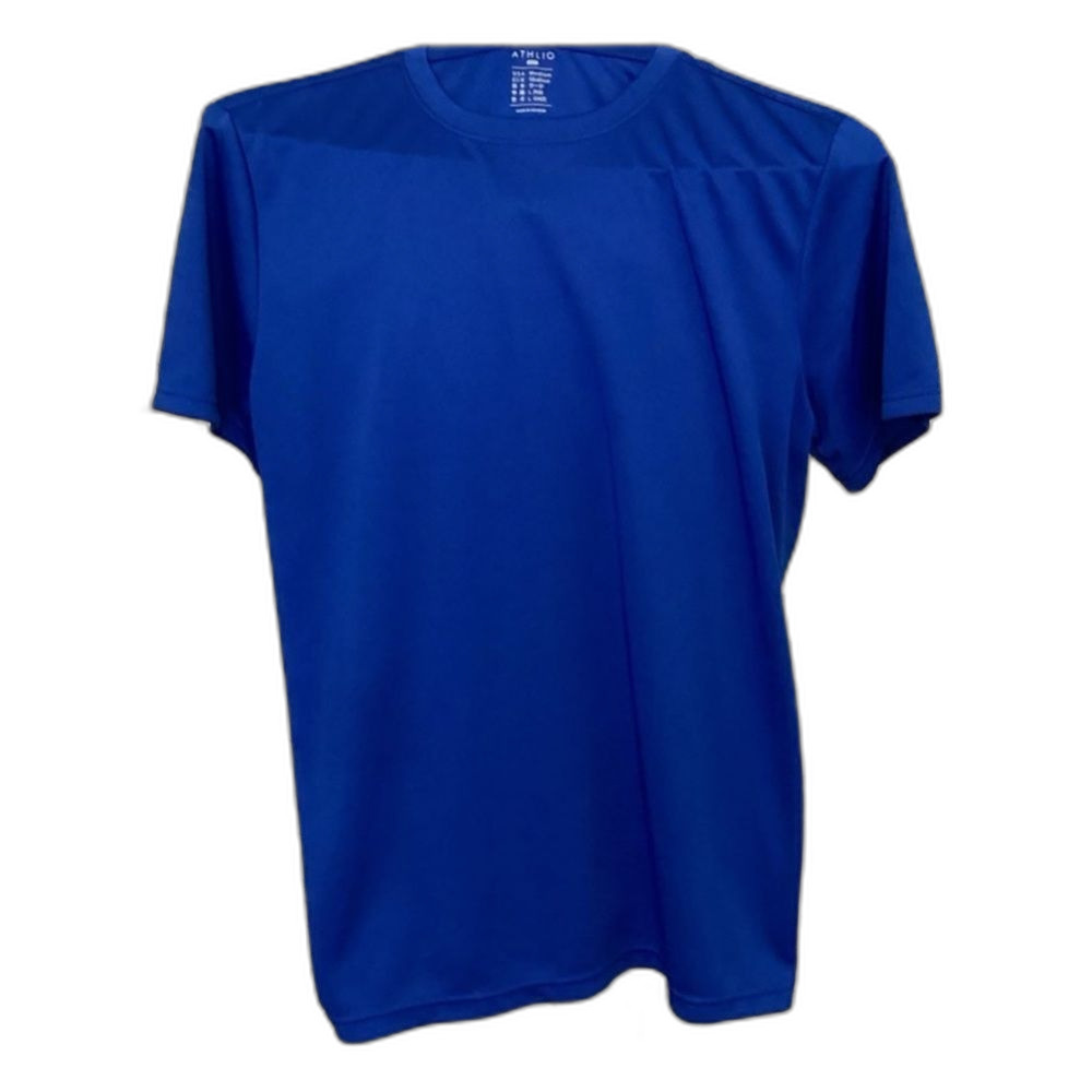 Athlio T-Shirt Men’s Size Medium Color Royal Blue 100% Polyester